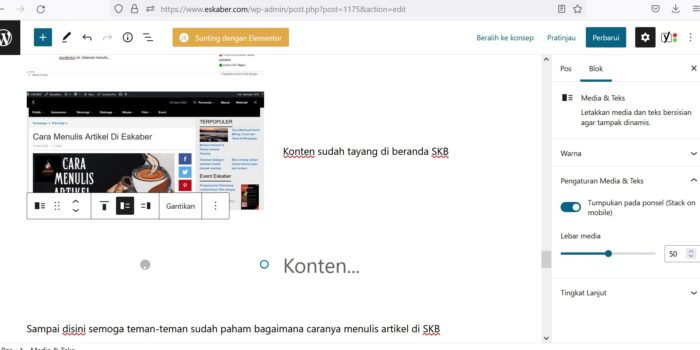 Cara Menulis Artikel Di Eskaber