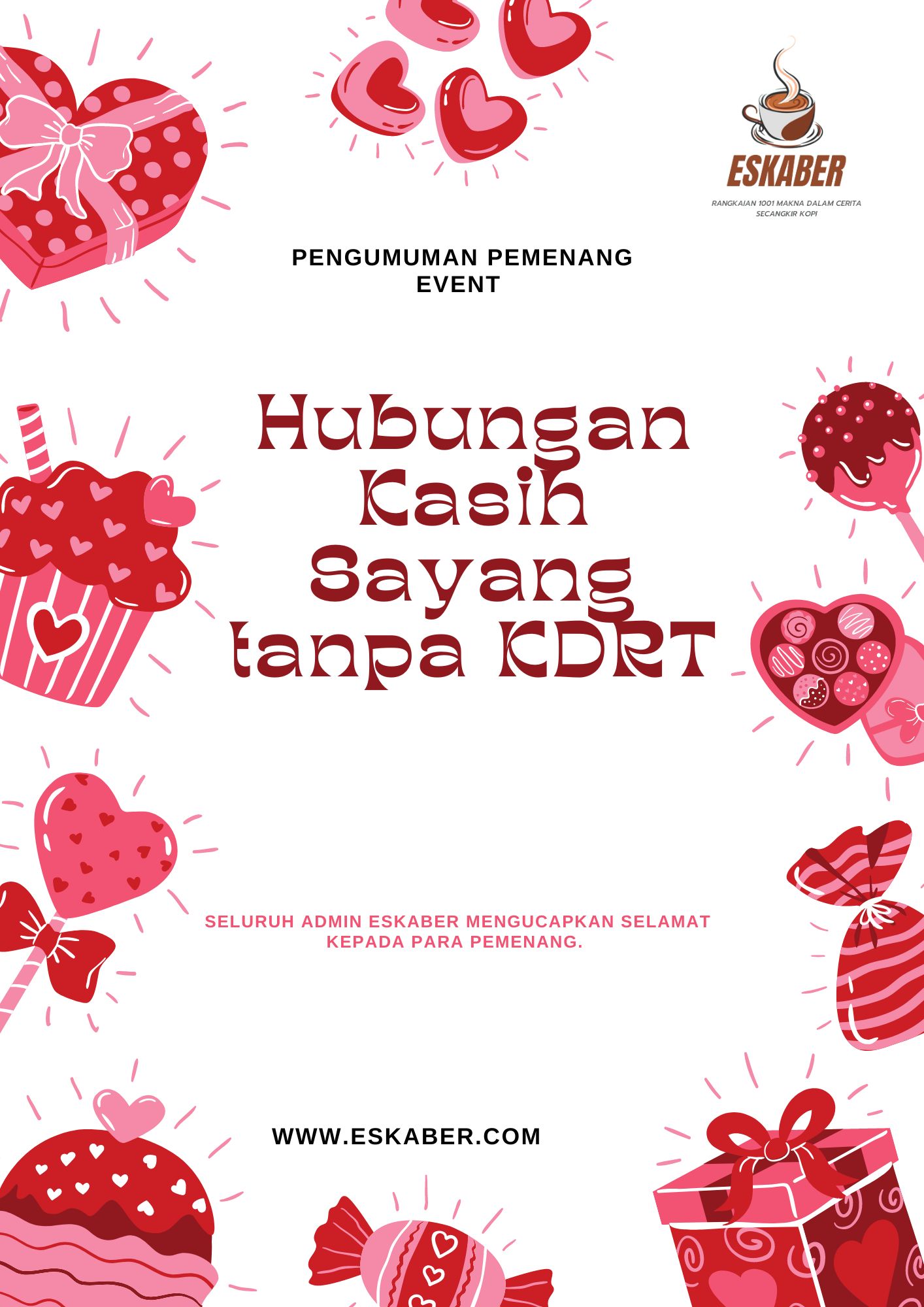 Pengumuman Pemenang Event “Hubungan Kasih Sayang tanpa KDRT”