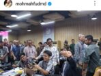Tangkapan layar dari @mohmahfudmd: Mahfud MD kunjungi insan pers di Media Center KTT ASEAN