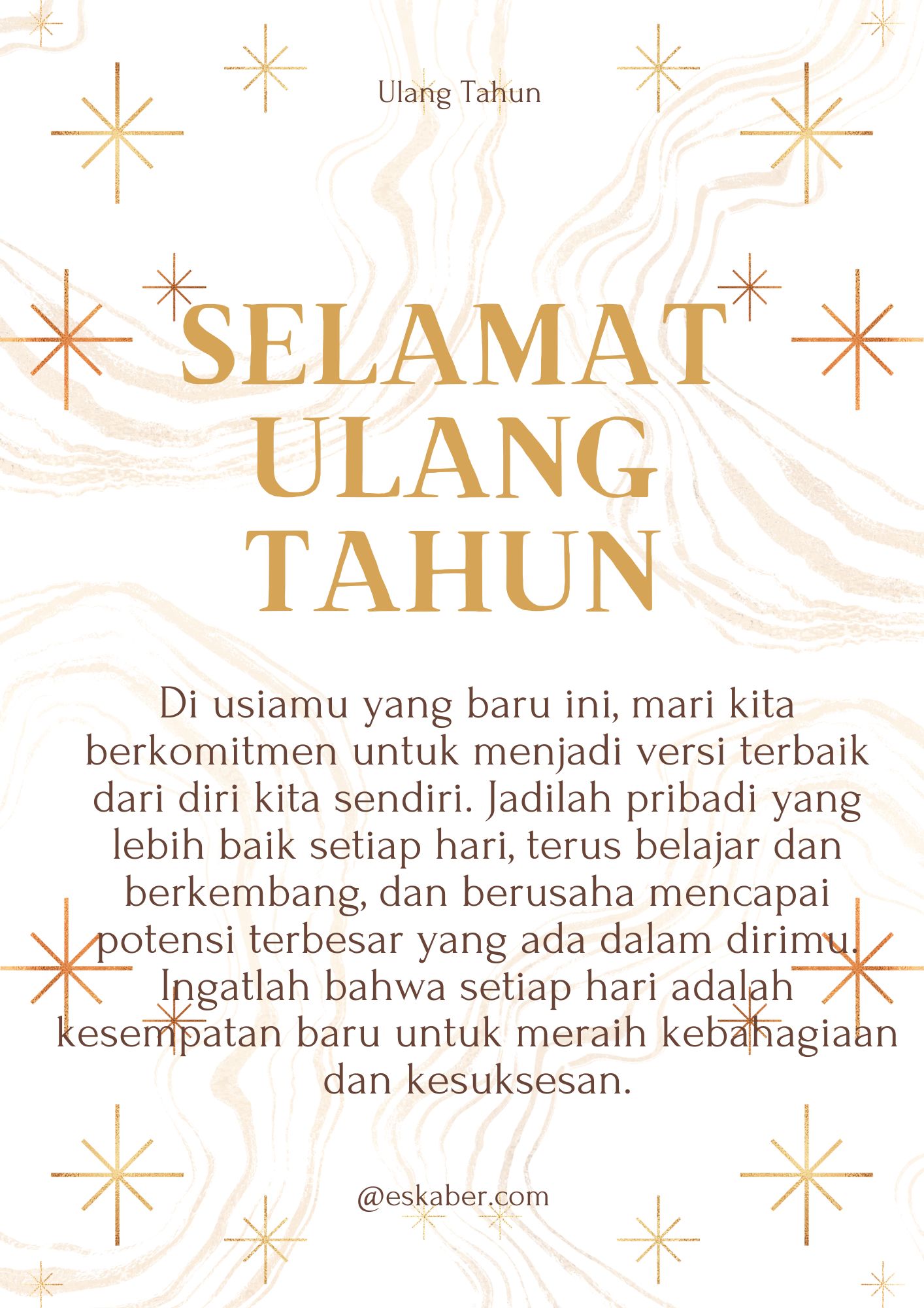 Selamat Ulang Tahun! Semoga Panjang Umur, Sehat, dan Sukses Selalu