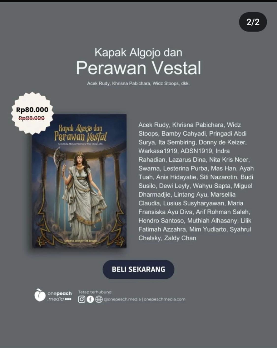 Kapak Algojo dan Perawan Vestal