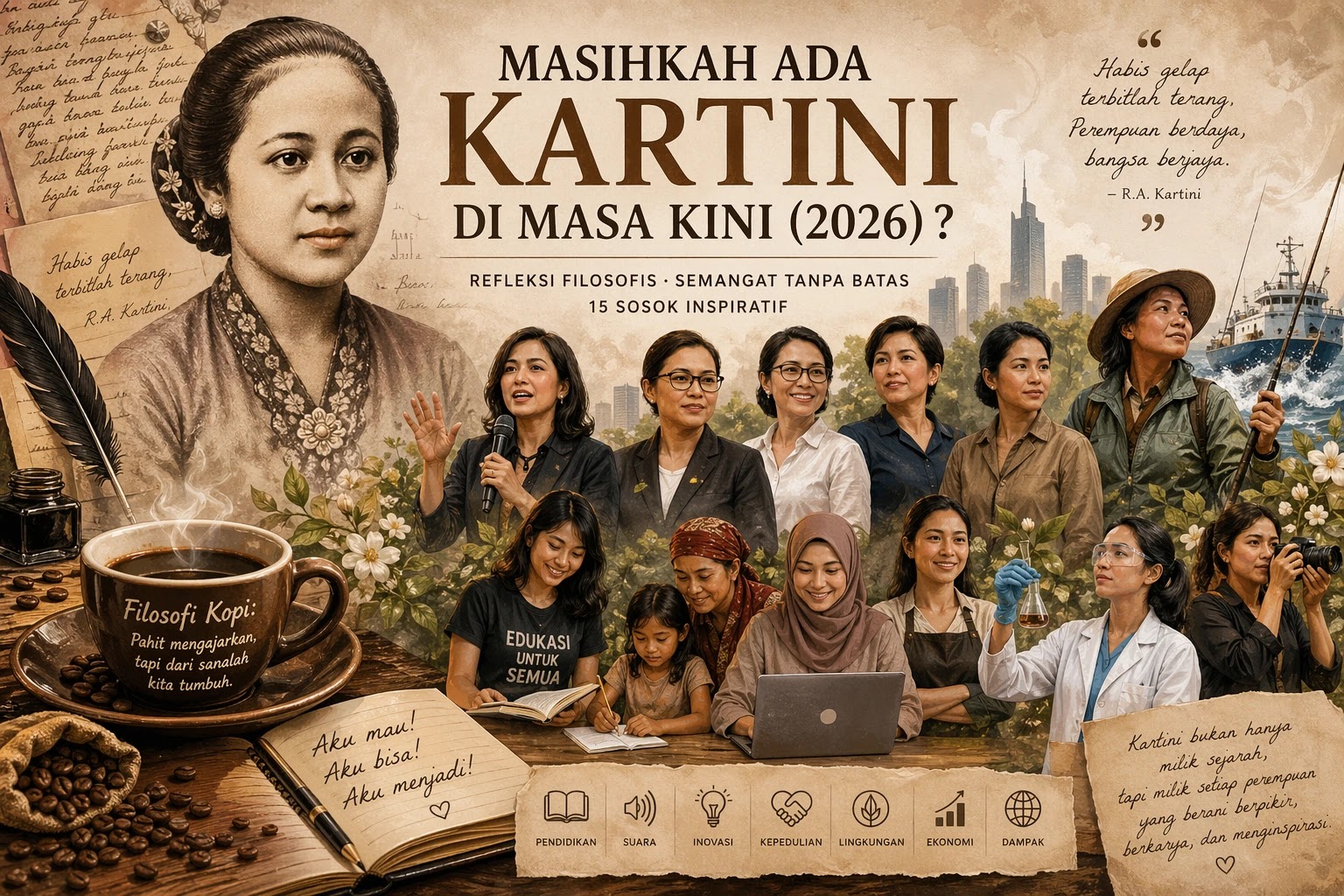 Masihkah Ada Kartini di Masa Kini (2026)? Refleksi Filosofis & 15 Sosok Inspiratif